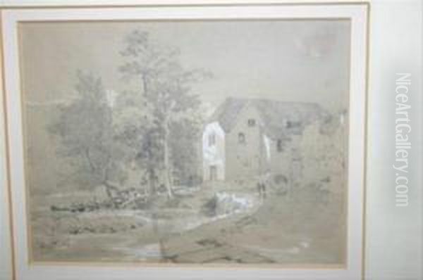 Snuff Mill At Frenchay Oil Painting by James Jackson Curnock