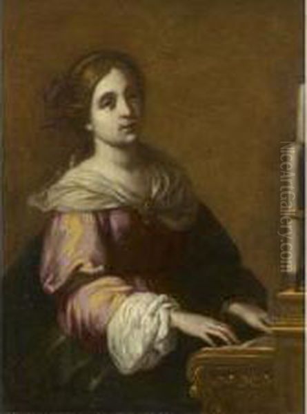 Sainte Cecile Oil Painting by Francesco Curradi