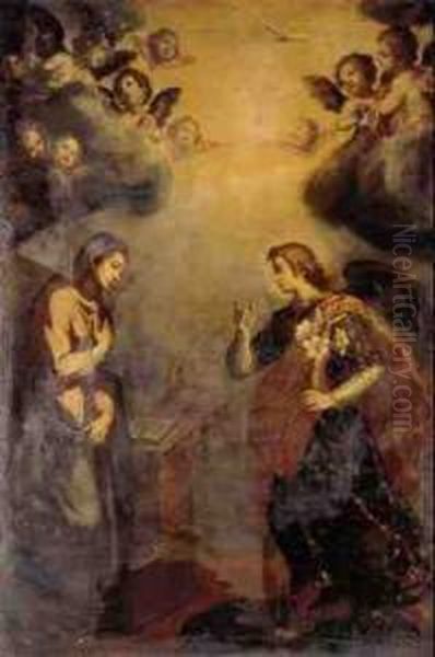 The Annunciation Oil Painting by Francesco Curradi