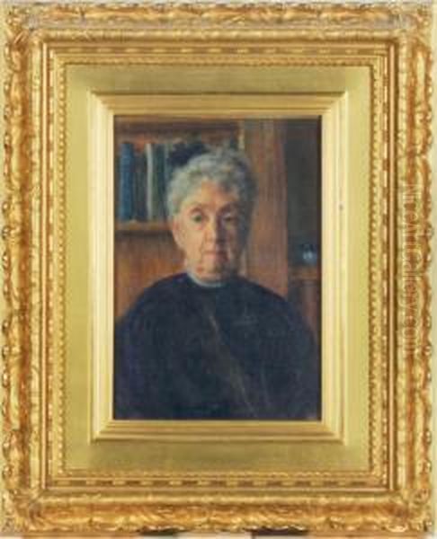 Portrait Of Lavinia Vail Herrick Oil Painting by Charles Curran