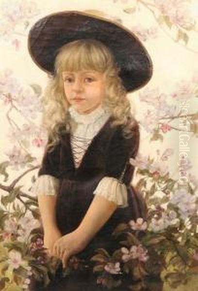 Tina Oil Painting by Charles Curran