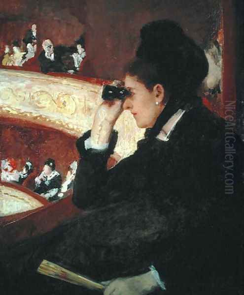 In the Loge, 1879 Oil Painting by Mary Cassatt