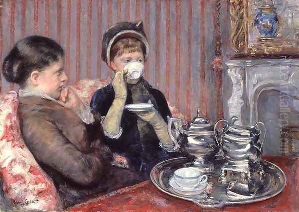 The Tea, c.1880 Oil Painting by Mary Cassatt