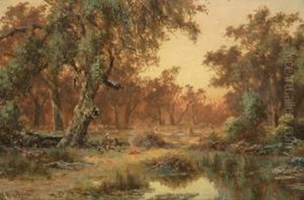 The Resting Swagman Oil Painting by James Waltham Curtis