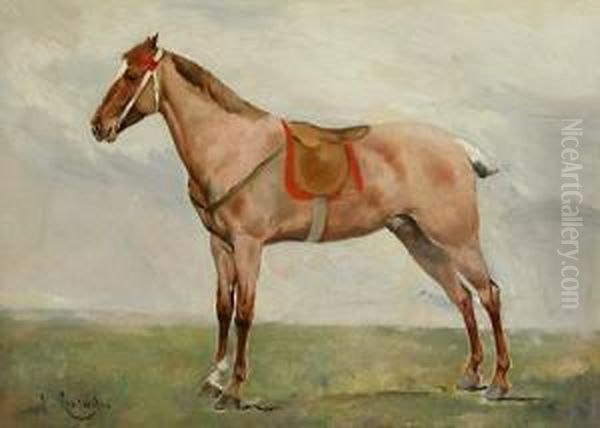 Caballo. Oil Painting by Josep I Cusachscusachs