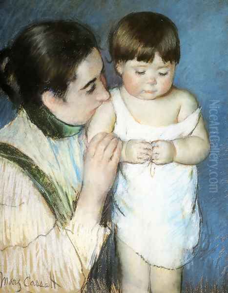 Young Thomas And His Mother Oil Painting by Mary Cassatt