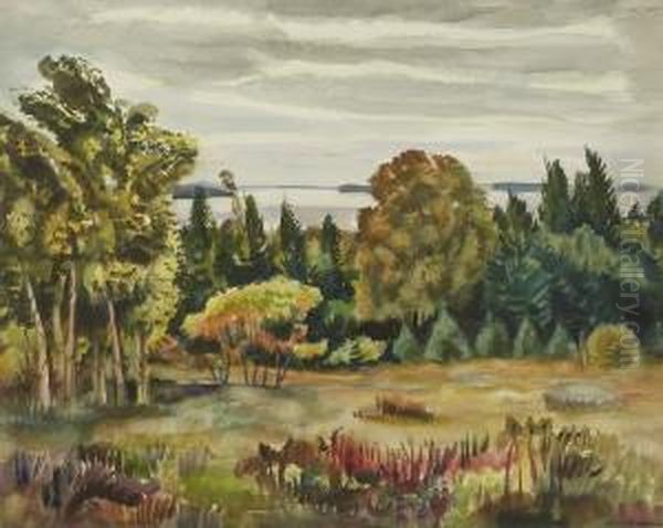 Near The Artist's Cottage Oil Painting by Carl Gordon Cutler