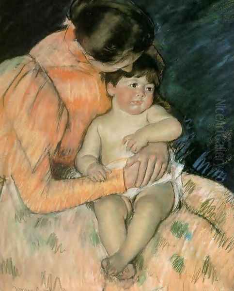 Mother And Child3 Oil Painting by Mary Cassatt