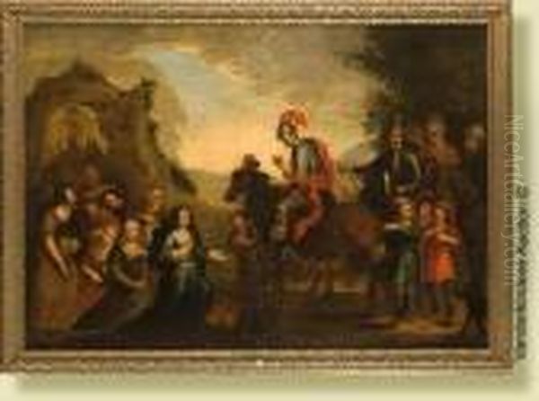 Abigail Offrant Des Presents Au Roi David Oil Painting by Benjamin Gerritsz. Cuyp