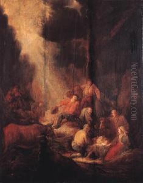 The Adoration Of The Shepherds Oil Painting by Benjamin Gerritsz. Cuyp