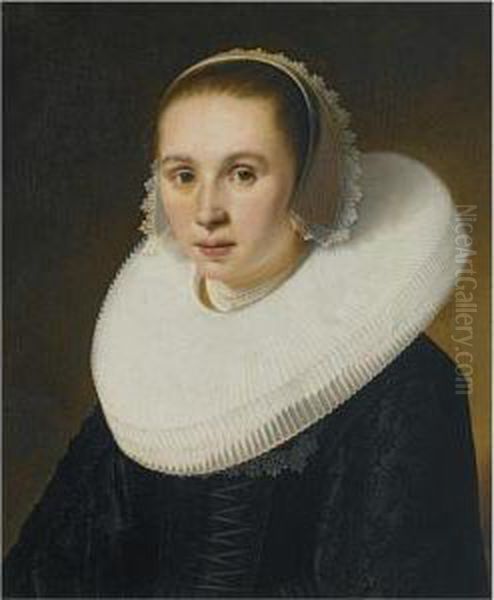 Portrait Of A Lady Oil Painting by Jacob Gerritsz. Cuyp