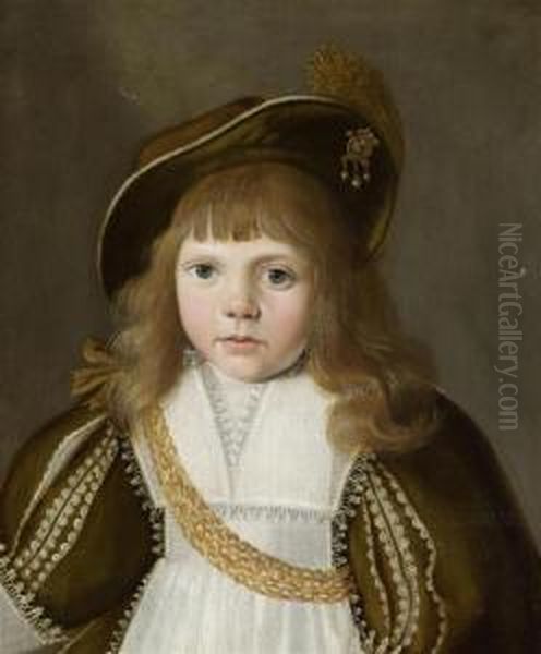 Portrait Of A Boy Oil Painting by Jacob Gerritsz. Cuyp