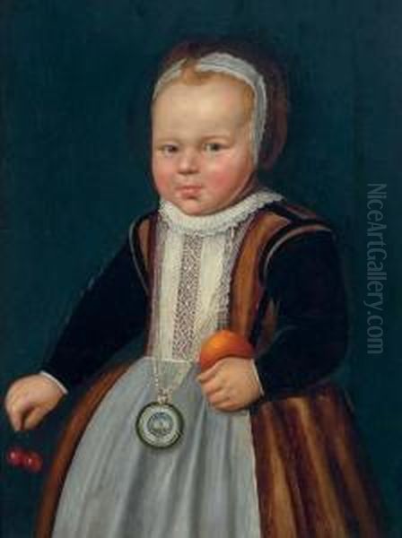 Portrait Of A Child Oil Painting by Jacob Gerritsz. Cuyp