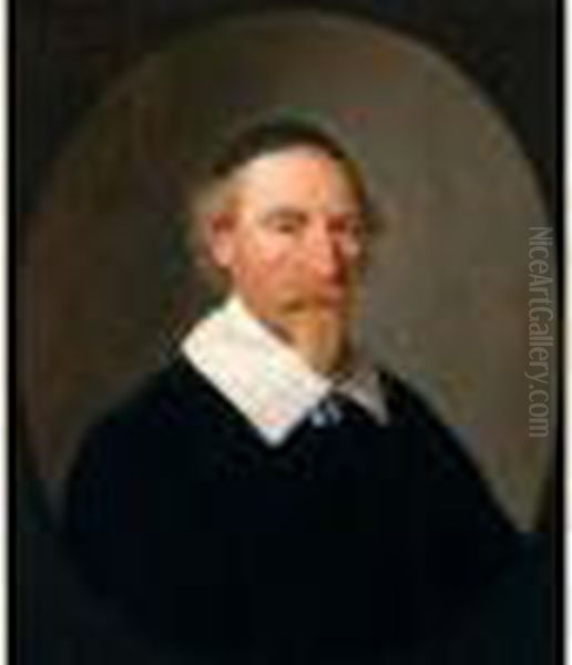 Portrait D'homme A Vue Ovale Oil Painting by Jacob Gerritsz. Cuyp