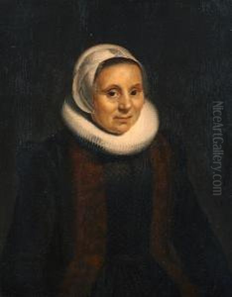 Portrait Of Woman Oil Painting by Jacob Gerritsz. Cuyp