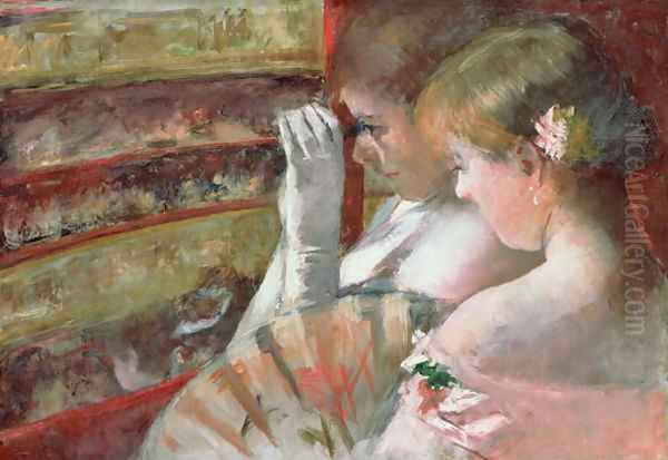 In the Box Oil Painting by Mary Cassatt