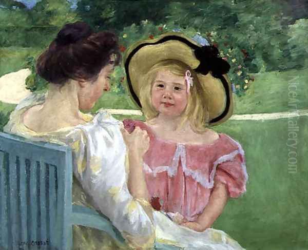 In the Garden, 1904 Oil Painting by Mary Cassatt