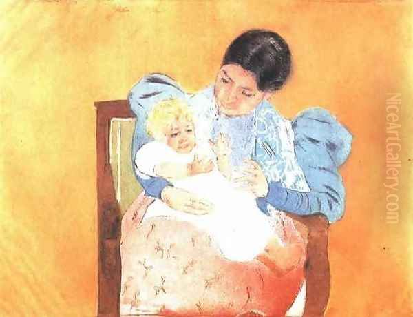 The Barefoot Child Oil Painting by Mary Cassatt