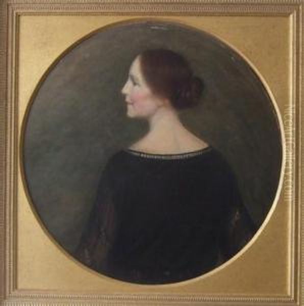 Portrait De La Femme De L'artiste by Henry D Estienne