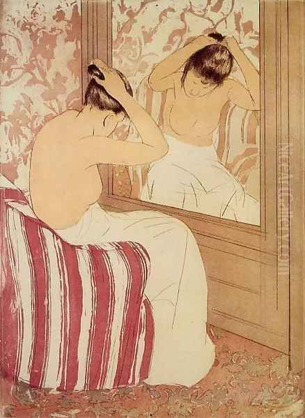 The Coiffure (study) Oil Painting by Mary Cassatt