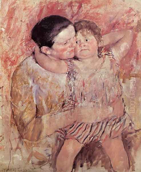 Woman And Child Oil Painting by Mary Cassatt