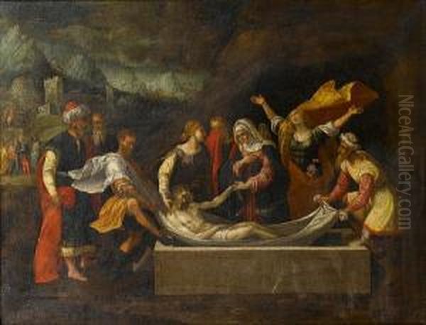 The Entombment Of Christ Oil Painting by Garofalo