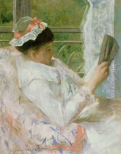 The Reader (Lydia Cassatt) c.1878 Oil Painting by Mary Cassatt