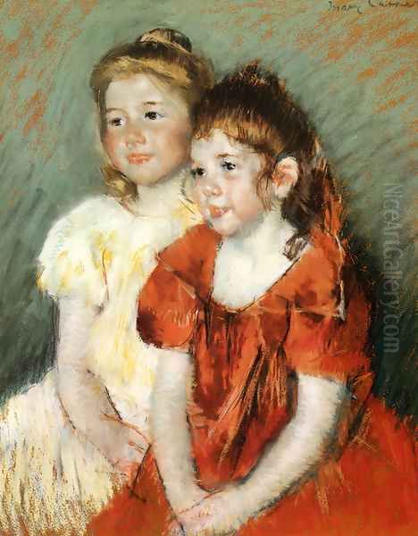 Young Girls, c.1900 Oil Painting by Mary Cassatt