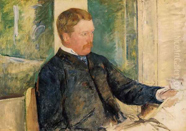 Portrait of Alexander J. Cassatt, c.1880 Oil Painting by Mary Cassatt