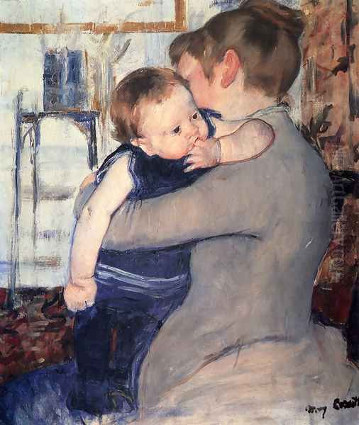 Mother And Child Oil Painting by Mary Cassatt