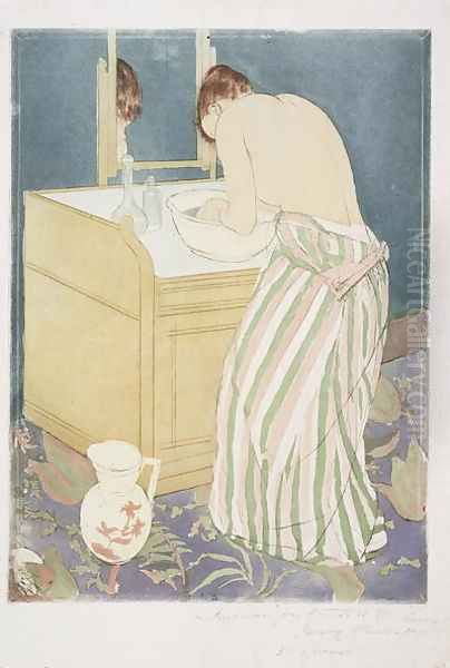 La Toilette, c.1891 Oil Painting by Mary Cassatt