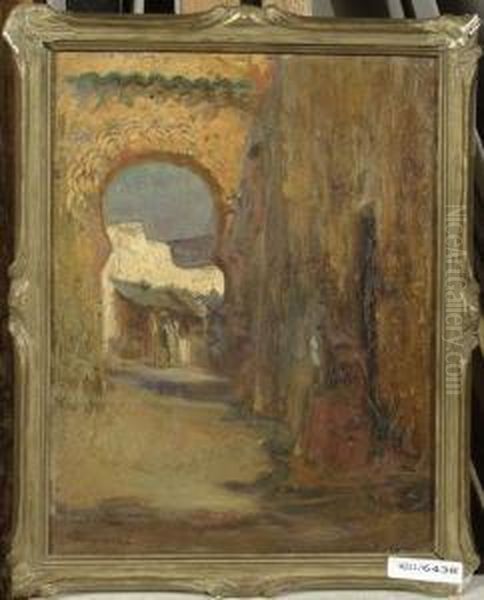 Porte Mauresque (betuan). Oil Painting by Charles Henri Gaston Dagnac-Riviere