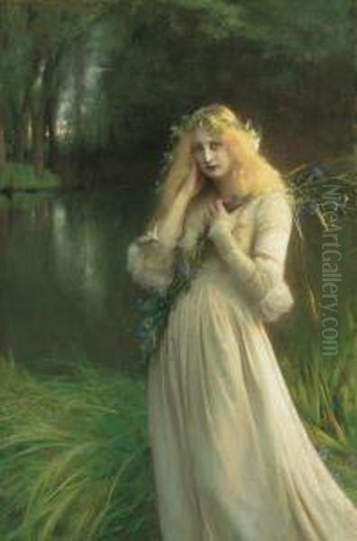 Ophelia Oil Painting by Pascal-Adolphe-Jean Dagnan-Bouveret