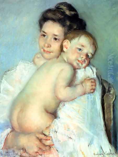 The Young Mother Oil Painting by Mary Cassatt