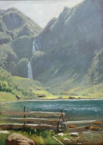 Arnefjord, Norway Oil Painting by Hans Dahl