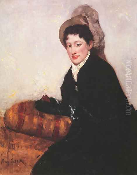 Portrait of a Woman Dressed for Matinee Oil Painting by Mary Cassatt