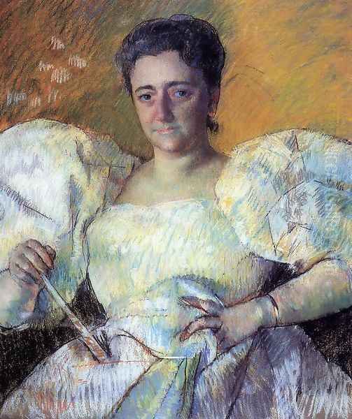 Portrait of Mrs. H. O. Hevemeyer Oil Painting by Mary Cassatt