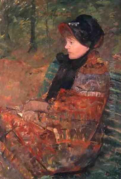 Portrait of Mlle C. Lydia Cassatt, 1880 Oil Painting by Mary Cassatt