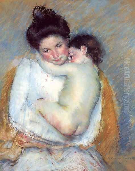 Mother and Child 1900-2 Oil Painting by Mary Cassatt