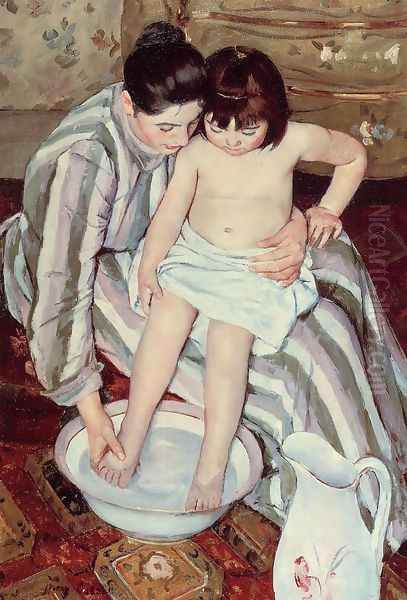 Title Unknown Oil Painting by Mary Cassatt