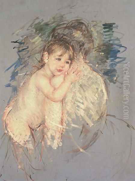 Etude pour Le dos nu Oil Painting by Mary Cassatt