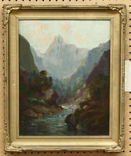 Canyon Scene Oil Painting by Tilden Dakin