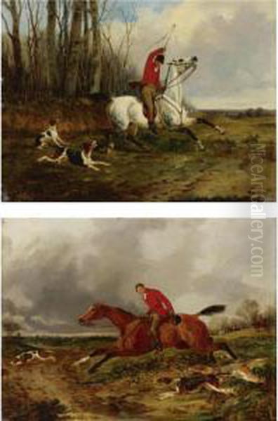 The Huntsman And The Whip Oil Painting by John Dalby Of York