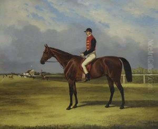 Horse & Jockey Oil Painting by John Dalby Of York