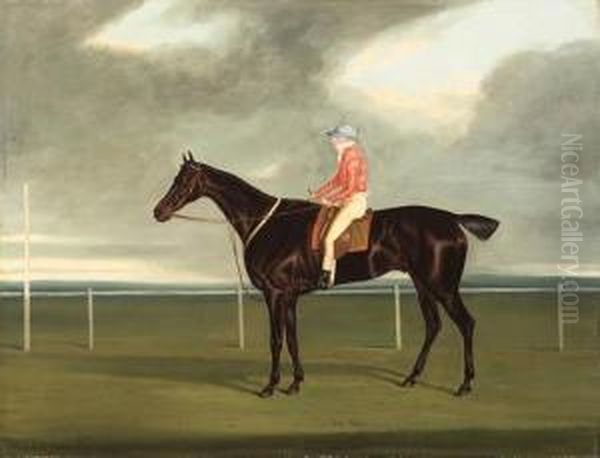 Tom Paine With Jockey Up Oil Painting by David of York Dalby