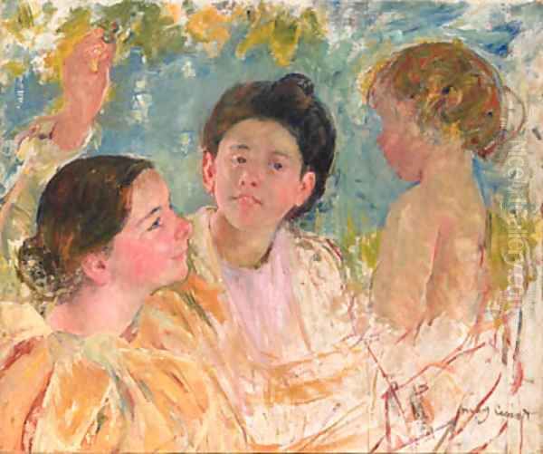 Untitled Oil Painting by Mary Cassatt