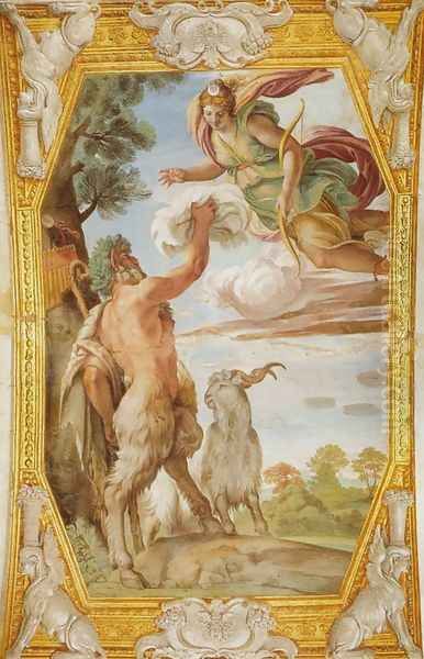 Triumph of Bacchus and Ariadne (Trionfo di Bacco e Arianna) Oil Painting by Annibale Carracci