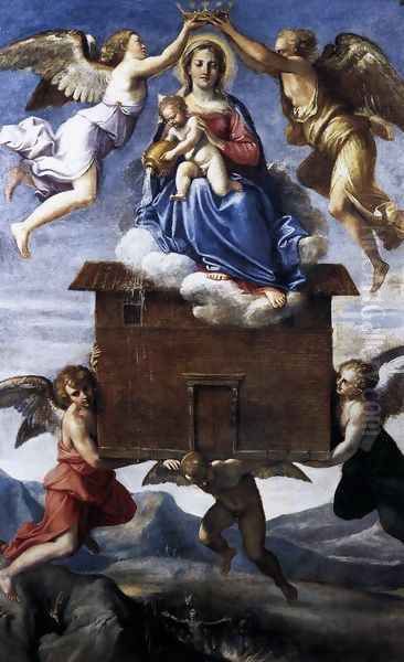 Translation of the Holy House c. 1605 Oil Painting by Annibale Carracci