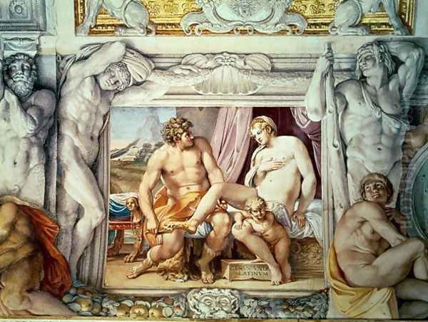 Venus and Anchises Oil Painting by Annibale Carracci