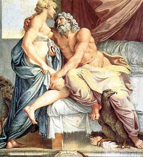 Jupiter and Juno Oil Painting by Annibale Carracci